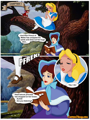 Alice in Wonderfuckers Land Adult Comics