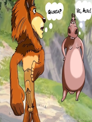 Madagascar Furry Porn - Madagascar- Alex & Gloria Furry Comics